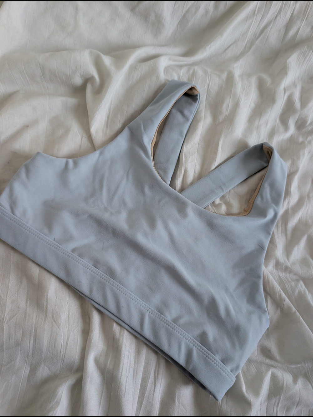 Old Navy Light Blue Sports Bra with Beige Lining